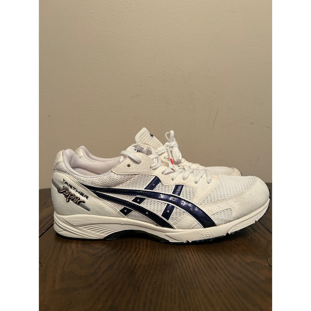 ASICS Tarther Japan White Blue Running Shoes Size 11.5 1013A007